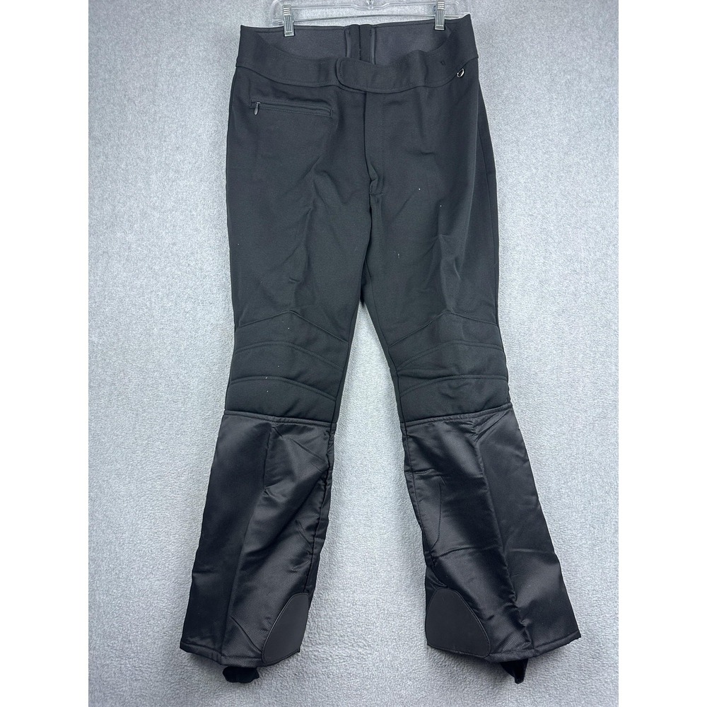 Roffe Snow Pants Mens 36x29 Black Jett Insulated Softshell Ski USA Made Bootcut